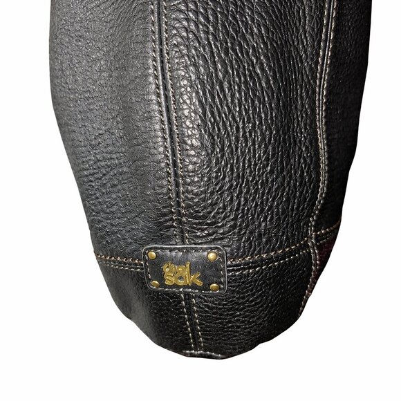 The SAK Elegant Black Leather HOBO Shoulder Bag - Picture 2 of 8